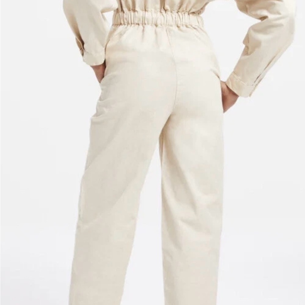 Good American Women's Good Cinched Cream Jumpsuit - Picture 3 of 3